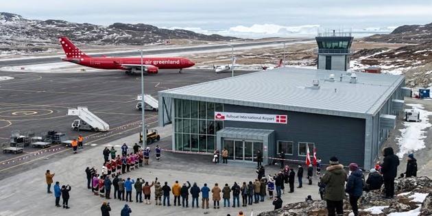 Grönland Ilulissat’ta Yeni Uluslararası Havalimanı Hizmete Açıldı